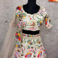 Ivory Floral Embroidered Masti Silk Lehenga Set for Wedding and Festive Occasions