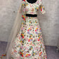 Ivory Floral Embroidered Masti Silk Lehenga Set for Wedding and Festive Occasions