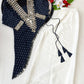 Navy Mirror Lace Kurti