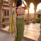 Sequin Cording Mocha Saree