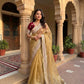 Sequin Cording Mocha Saree