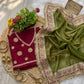 Sequin Cording Mocha Saree