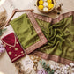 Sequin Cording Mocha Saree