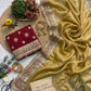 Sequin Cording Mocha Saree