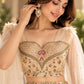 Champagne Floral Mermaid Lehenga