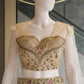 Champagne Floral Mermaid Lehenga