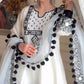 Ivory Mirror Pompom Suit Set