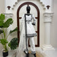 Ivory Mirror Pompom Suit Set