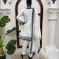 Ivory Mirror Pompom Suit Set