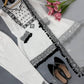 Ivory Mirror Pompom Suit Set