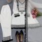 Ivory Mirror Pompom Suit Set