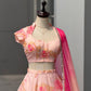 Blush Floral Mirror Lehenga