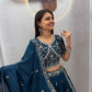 Sequin Embroidered Vichitra Lehenga
