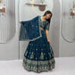 Sequin Embroidered Vichitra Lehenga