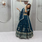 Sequin Embroidered Vichitra Lehenga