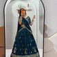 Sequin Embroidered Vichitra Lehenga