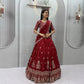 Sequin Embroidered Vichitra Lehenga