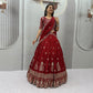 Sequin Embroidered Vichitra Lehenga