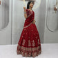 Sequin Embroidered Vichitra Lehenga