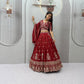 Sequin Embroidered Vichitra Lehenga
