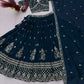 Sequin Embroidered Vichitra Lehenga