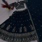 Sequin Embroidered Vichitra Lehenga
