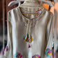Mauve Floral Patch Kurta Set