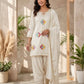 Mauve Floral Patch Kurta Set