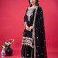 Embroidered Faux Georgette Palazzo Suit Set