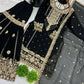 Embroidered Faux Georgette Palazzo Suit Set