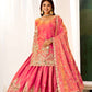 Shimmer Sequin Peplum Lehenga Set