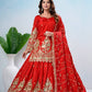 Shimmer Sequin Peplum Lehenga Set