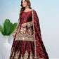 Shimmer Sequin Peplum Lehenga Set