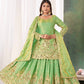 Shimmer Sequin Peplum Lehenga Set