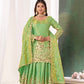 Shimmer Sequin Peplum Lehenga Set