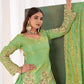 Shimmer Sequin Peplum Lehenga Set