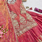 Shimmer Sequin Peplum Lehenga Set