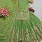 Shimmer Sequin Peplum Lehenga Set