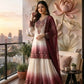 Dual-Tone Ombre Palazzo Suit Set