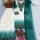 Dual-Tone Ombre Palazzo Suit Set