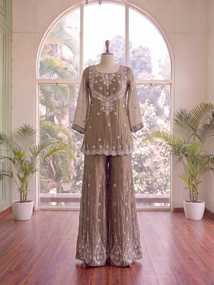 Cutwork Sequin Sharara Set