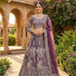 Teal Peacock Embroidered Butterfly Net Lehenga Set for Weddings and Grand Festive Occasions
