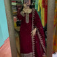 Embroidered Chinnon Silk Suit Set with Dupatta