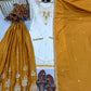 Ivory Contrast Mirror Sharara Set