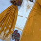Ivory Contrast Mirror Sharara Set