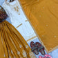 Ivory Contrast Mirror Sharara Set