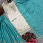Ivory Contrast Mirror Sharara Set