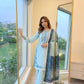 Lace Border Rayon Kurta Set