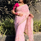 Handworked Gota Patti Georgette Saree with Sequence Lace Border
