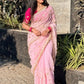 Handworked Gota Patti Georgette Saree with Sequence Lace Border